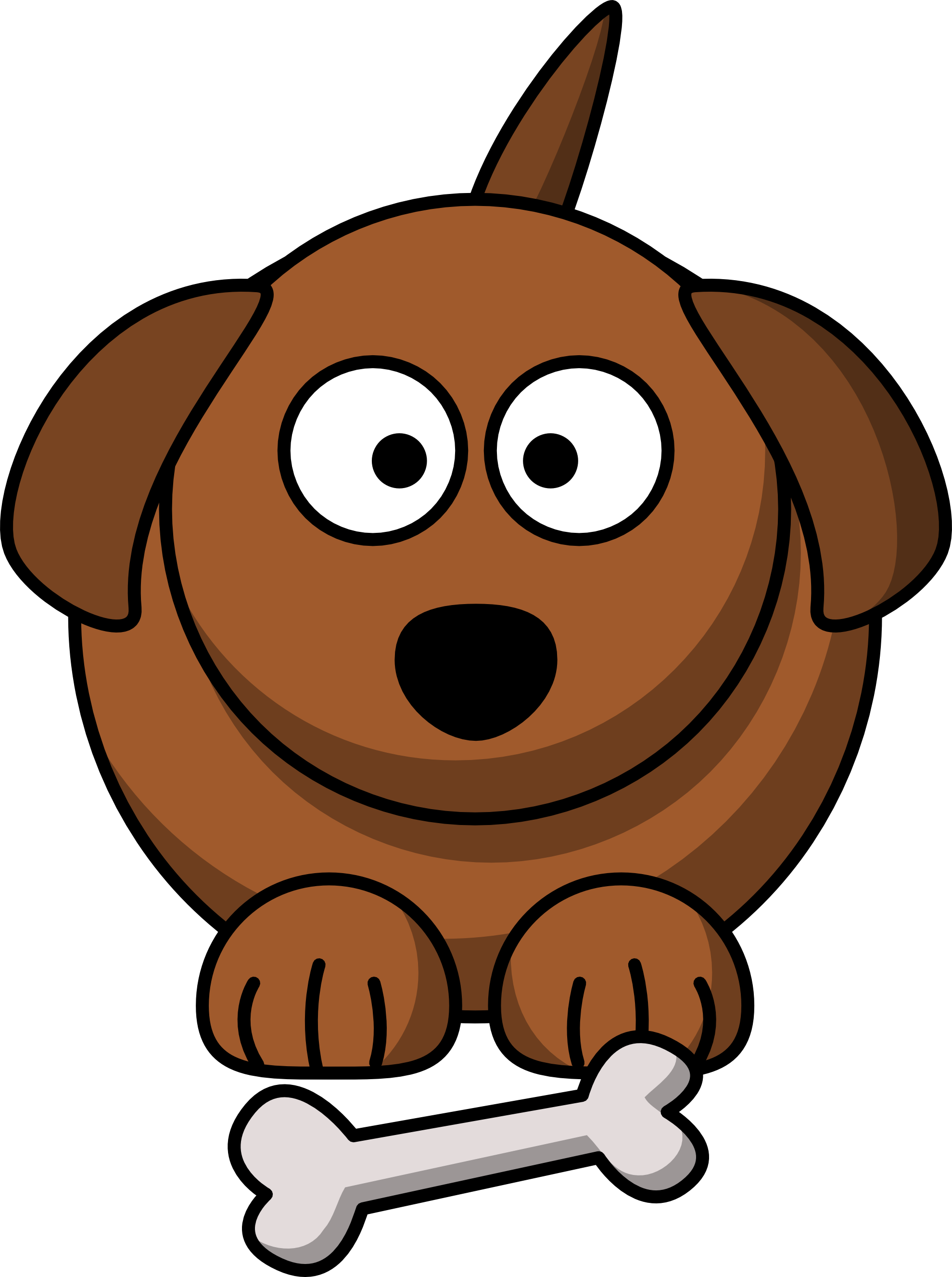 Cute Cartoon Dog Graphic - Dog Clipart Png (746x1000), Png Download