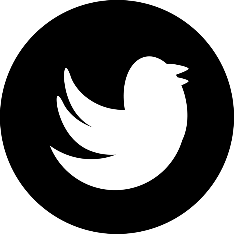 See Here New 2018 Twitter Logo Black And White Hd Images - Twitter Icon Black Transparent (800x800), Png Download