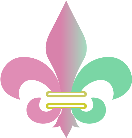 How To Set Use Pink Fleur De Lis Clipart (600x444), Png Download