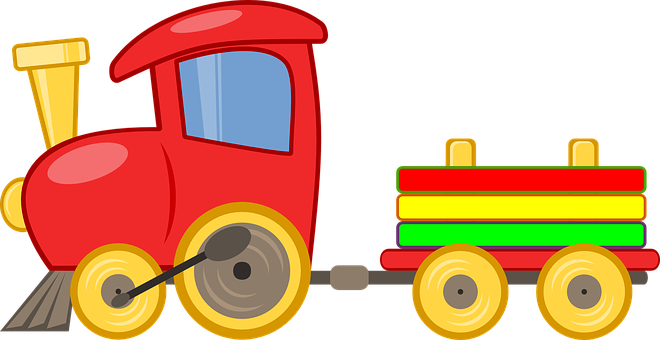 Small - Dibujo De Tren De Juguete (600x309), Png Download