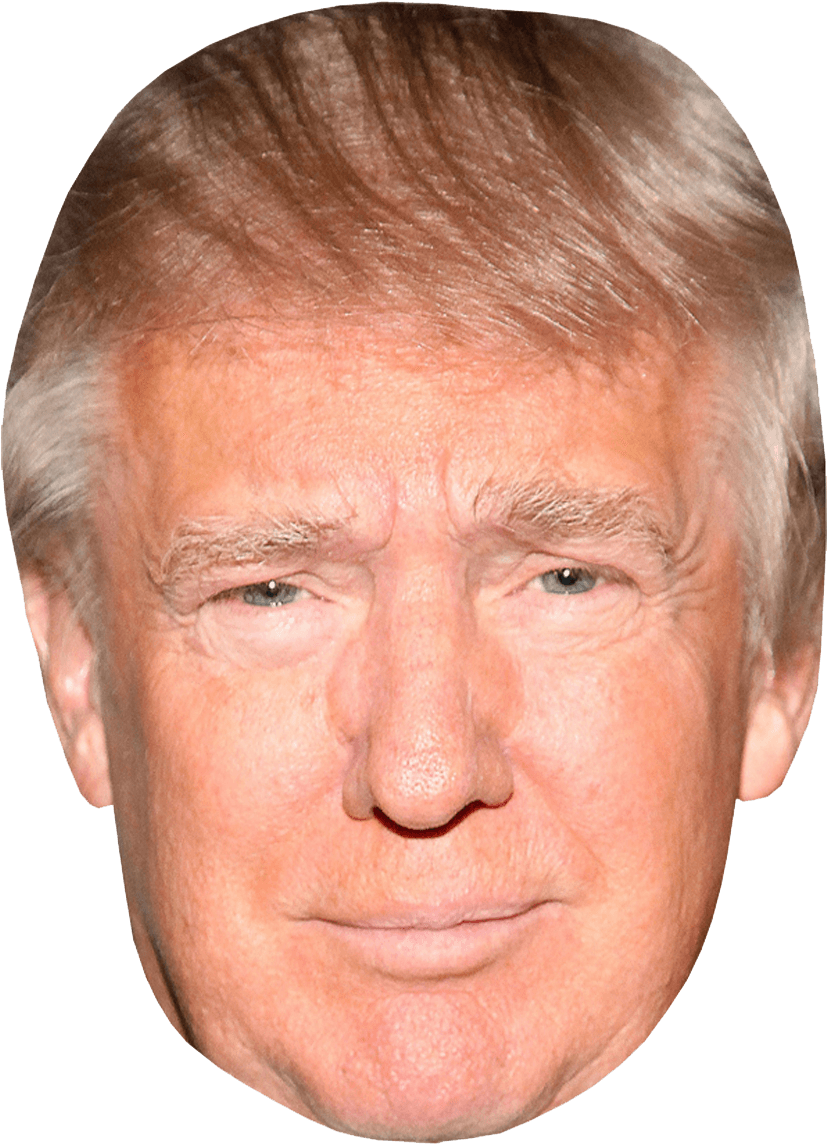 Donald Trump Face Mask (826x1169), Png Download