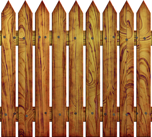 Barrière - Wood Fence Clip Art (500x450), Png Download