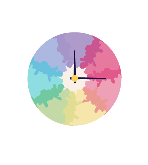 3 Easy, Impressive Watercolor Diys - Wall Clock (539x620), Png Download