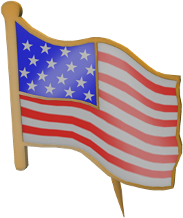 American Flag Lapel Pin - Roblox American Flag (420x420), Png Download