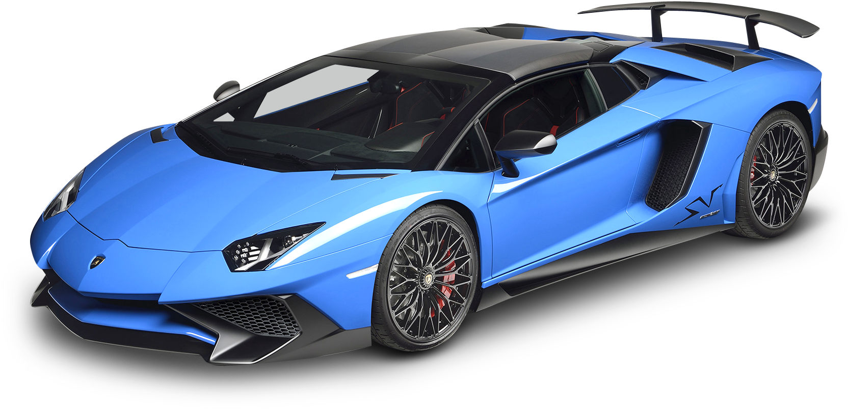 Lambo Aventador Sv Roadster (1743x918), Png Download