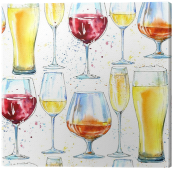 Painting Of A Alcohol Drink And Splash - Glass Of Cognac Illustration (400x400), Png Download