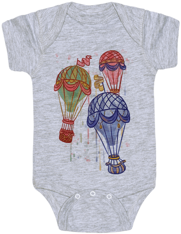 Watercolor Balloon Trip Baby Onesy - Ruth Bader Ginsburg Onesie (484x484), Png Download
