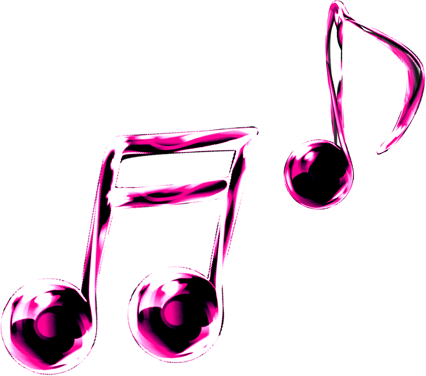 Music Notes Clipart Graphic - Music Notes Png (1432x1265), Png Download