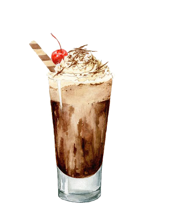 Coffee Watercolor Painting Drawing Drink Illustration - Coffee Watercolor (564x776), Png Download