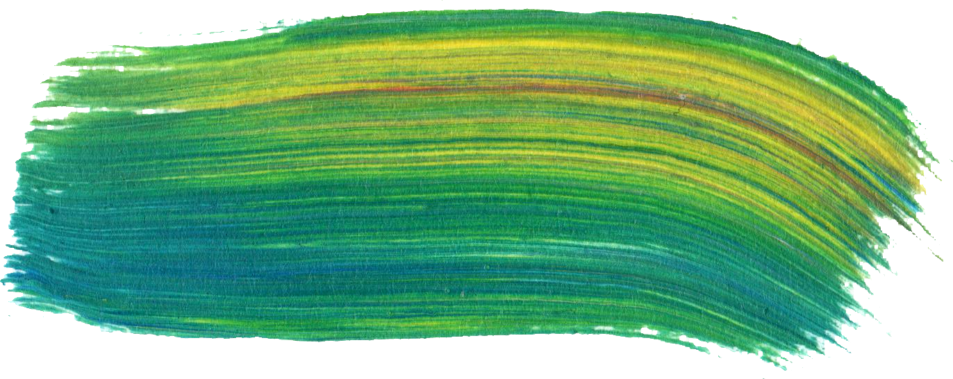 Free Download - Green Paint Brush Png (1372x546), Png Download