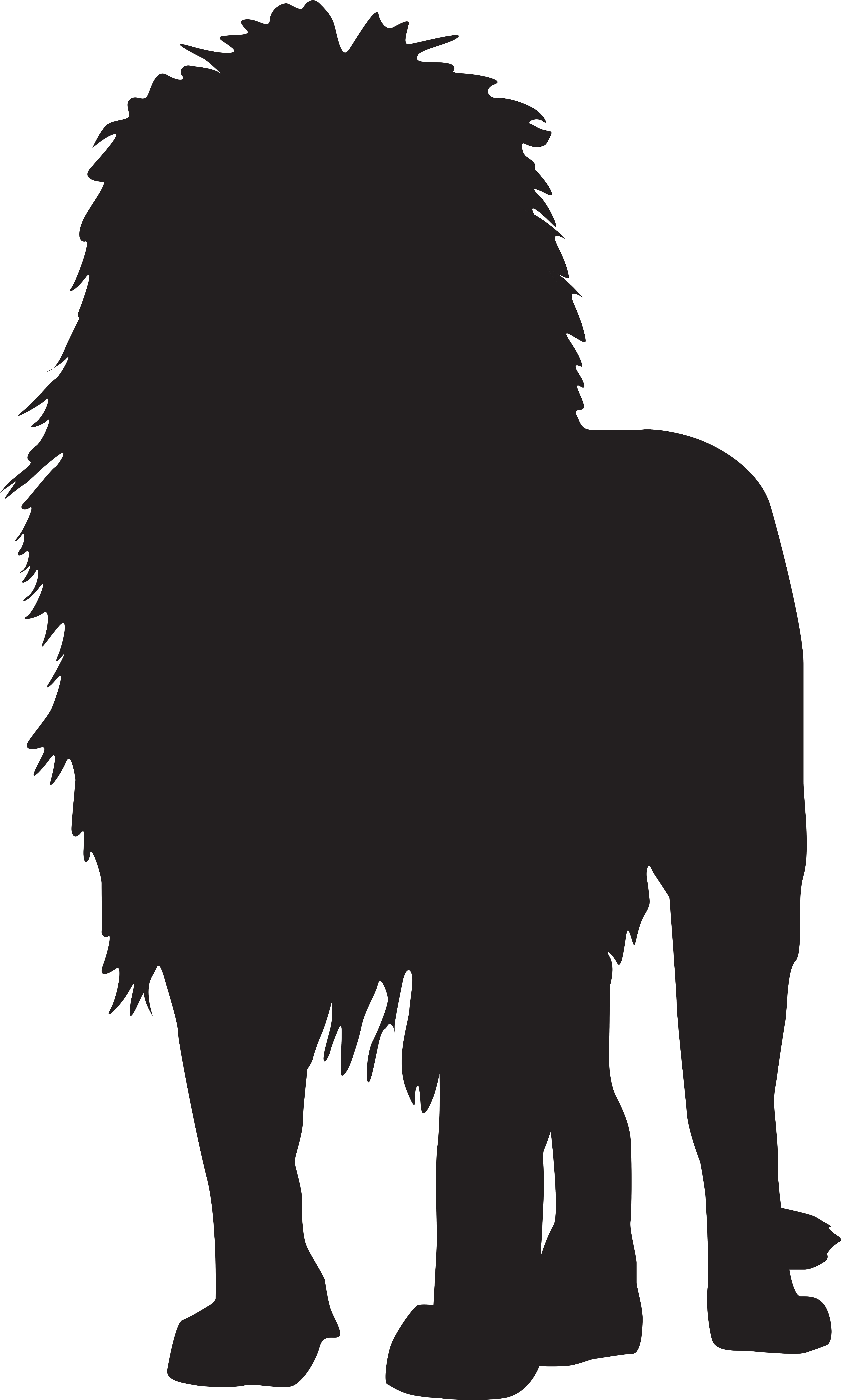 Png Transparent Clip Art Image Gallery View - Lion Silhouettes (4930x8000), Png Download