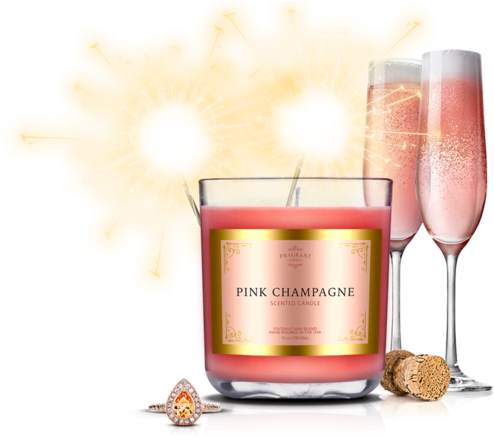 Pink Champagne Png - Champagne (600x480), Png Download