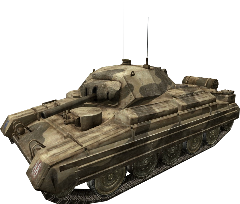 Tank Png Image, Armored Tank - Call Of Duty 2 Crusader (987x838), Png Download