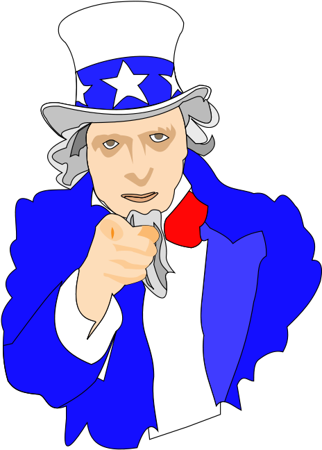 Uncle Sam Clipart Png (595x600), Png Download