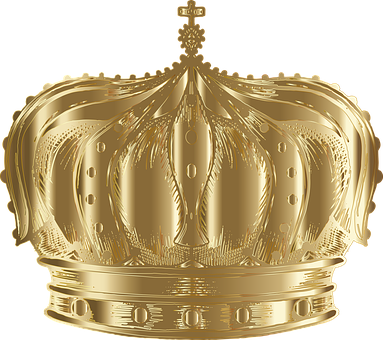 Vintage, Crown, King, Royal, Monarch - Clip Art (383x340), Png Download