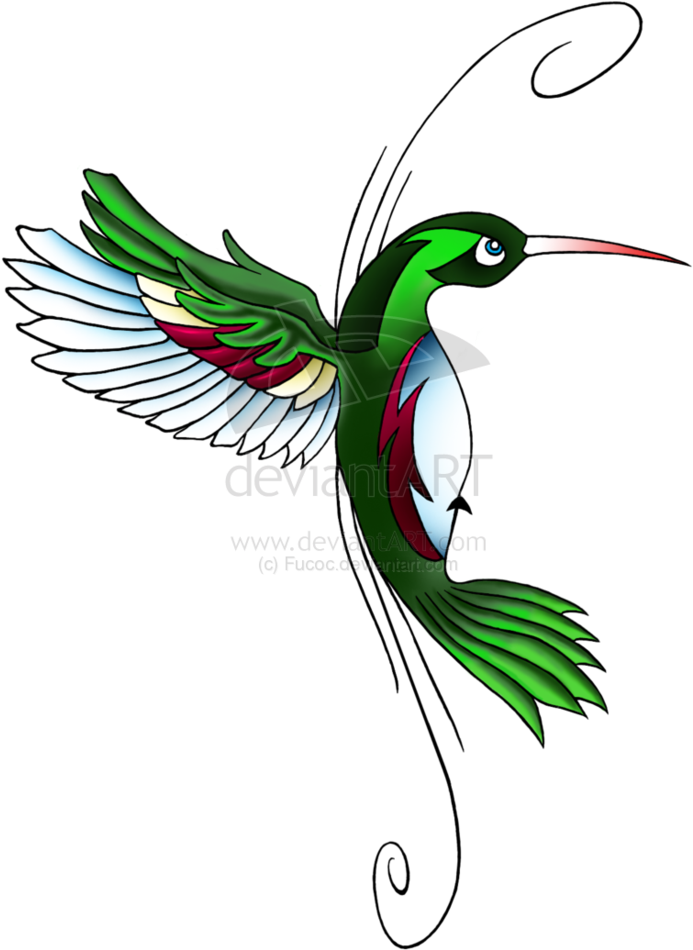 Hummingbird Tattoos Download Png - Hummingbird Tattoo Designs (734x1089), Png Download