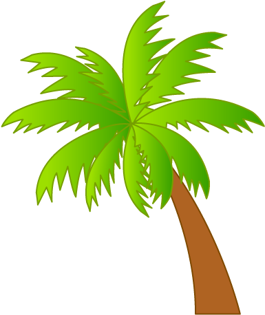 Tropical Clipart Date Tree - Hawaii Clip Art (500x500), Png Download
