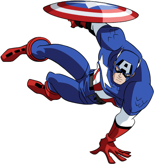 52 Images Of Captain America Clipart - Captain America Transparent Clipart (540x576), Png Download