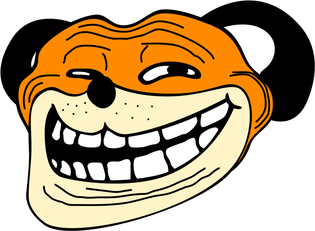 Angry Troll Face Png Clipart Freeuse Stock - Duck Hunt Dog Troll (1024x755), Png Download