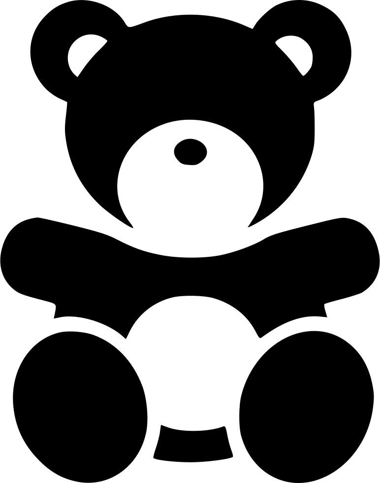 Teddy Bear - - Black Teddy Bear Png (772x980), Png Download
