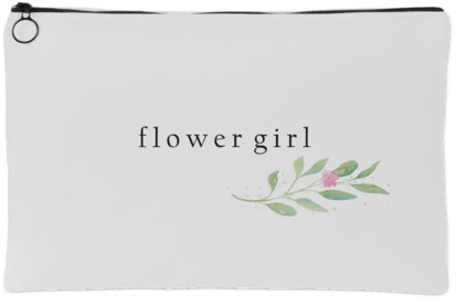 Minimalist Watercolor Floral Accessory Bag - Grasshopper (480x480), Png Download
