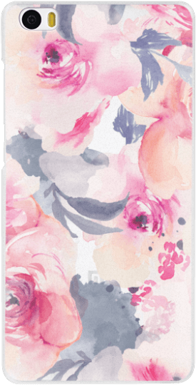 Midnight Burgundy Watercolor Flower Iphone Case - Iphone (300x547), Png Download