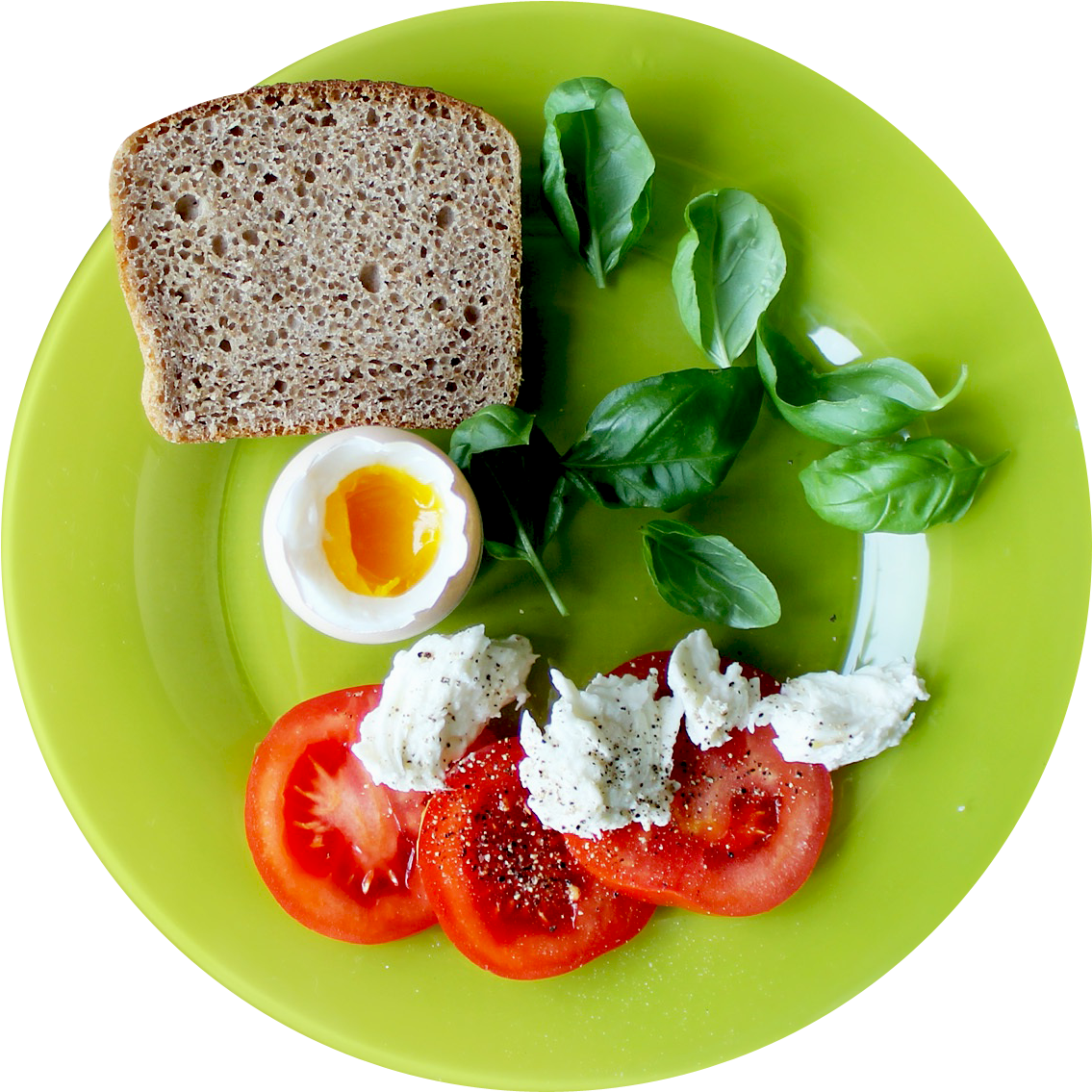 Download Food Plate Top View Png Image - Diy Breakfast Hacks: Mouth Watering Diy Breakfast (500x495), Png Download