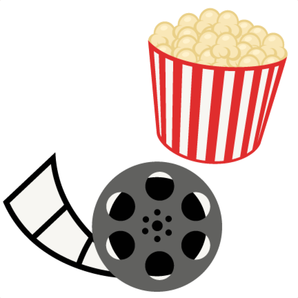 Popcorn Movie Reel Movie Night Svg Scrapbook Cut File - Movie Clipart (432x432), Png Download