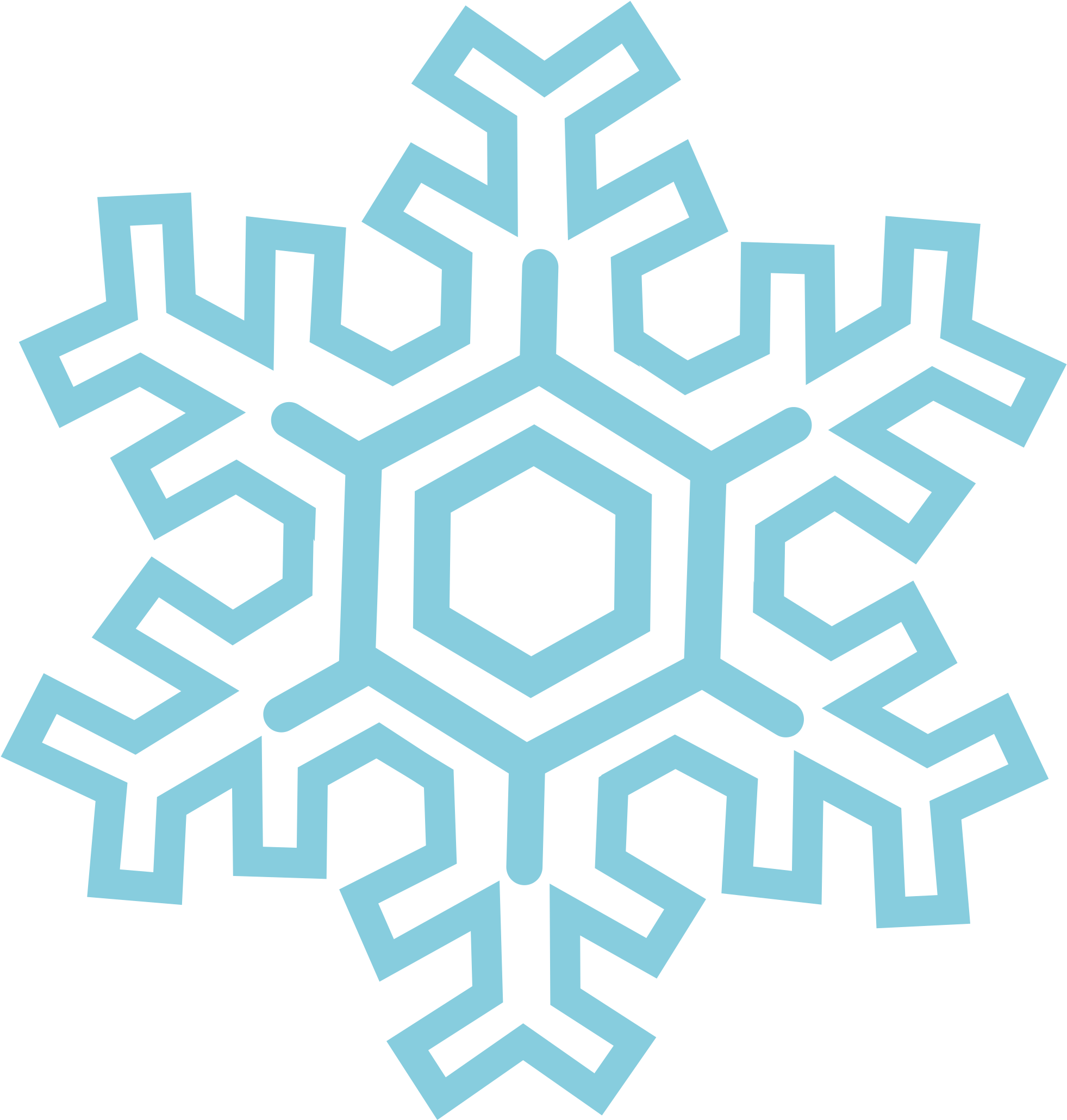 Snowflakes Png Images Free Download - Snowflake Clipart (1600x1670), Png Download