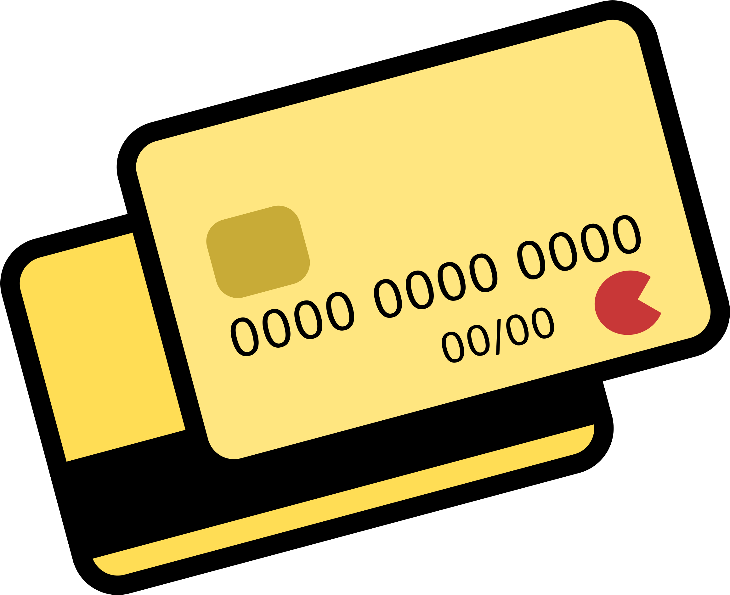 Image Royalty Free Download Credit Card Clipart Gift - Credit Card Png Icon (2400x1972), Png Download