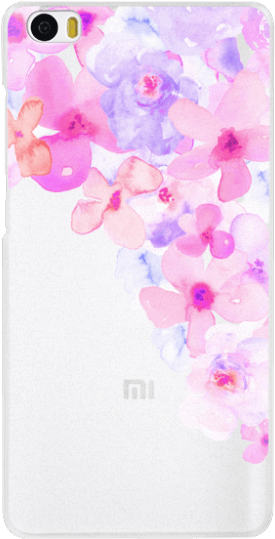 Bright Purple Watercolor Flowers Painted Floral Design - Hydrangea (300x547), Png Download