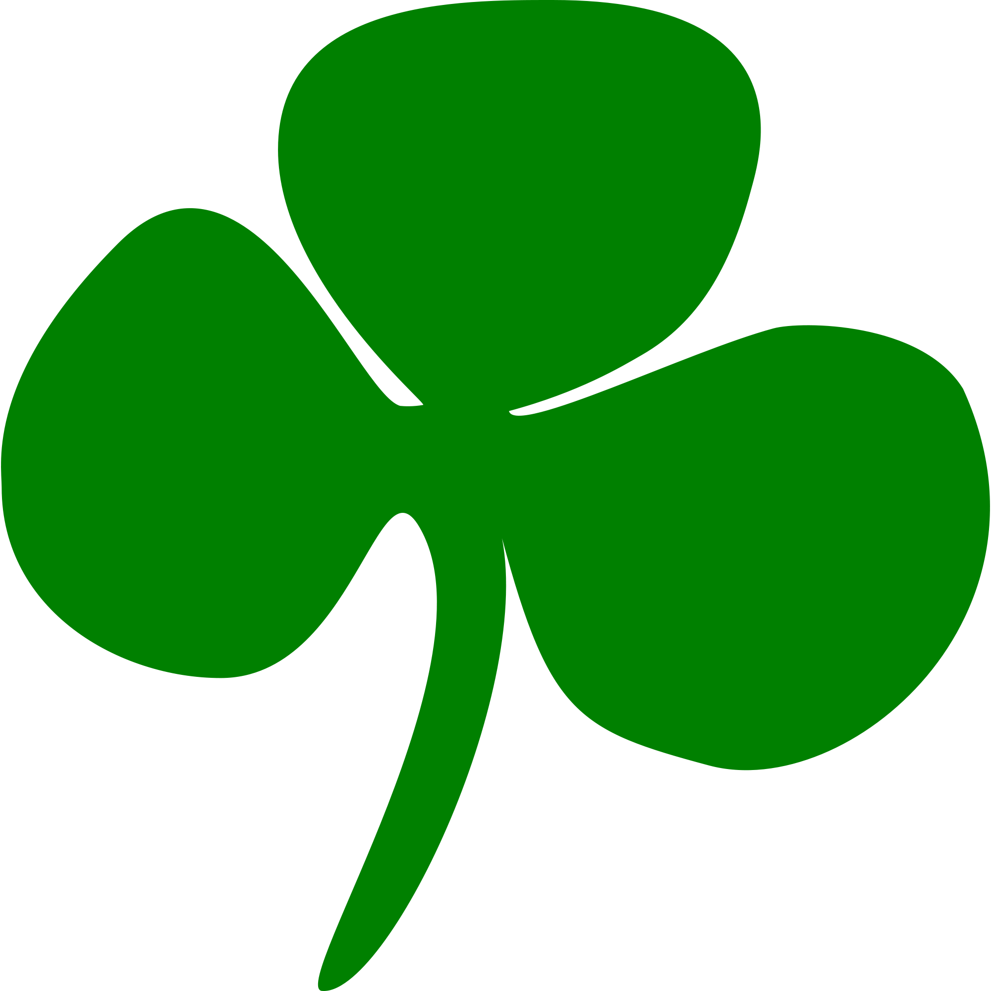 Clover Drawing Shamrock - Shamrock Clipart Free (2000x2000), Png Download