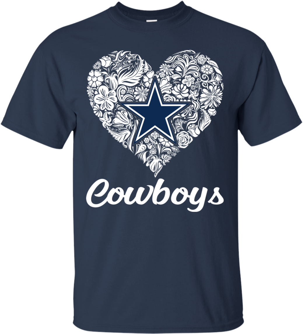 Dallas Cowboys Lace Heart With Logo Shirt, Hoodie - Tottenham Hotspurs Tshirts (1155x1155), Png Download