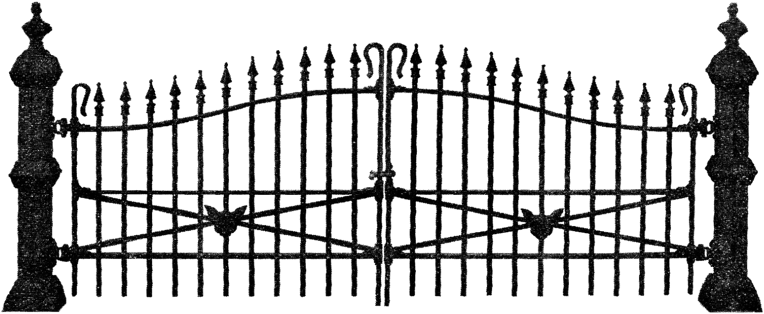 28 Collection Of Halloween Picket Fence Clipart - Halloween Fence Png (1600x701), Png Download