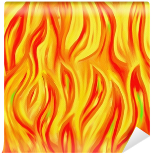 Painting Of Flames (400x400), Png Download