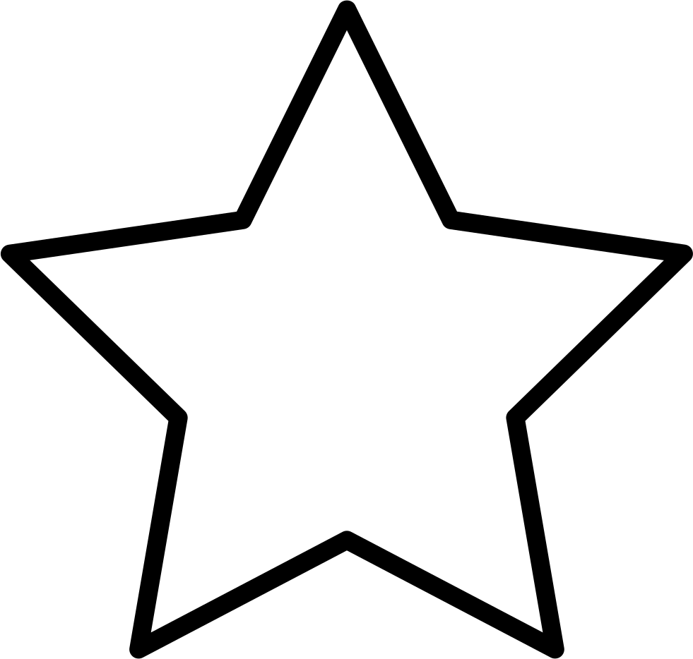 Image Freeuse Stock Black And White Clipart Stars - Star Clipart Black And White (981x934), Png Download