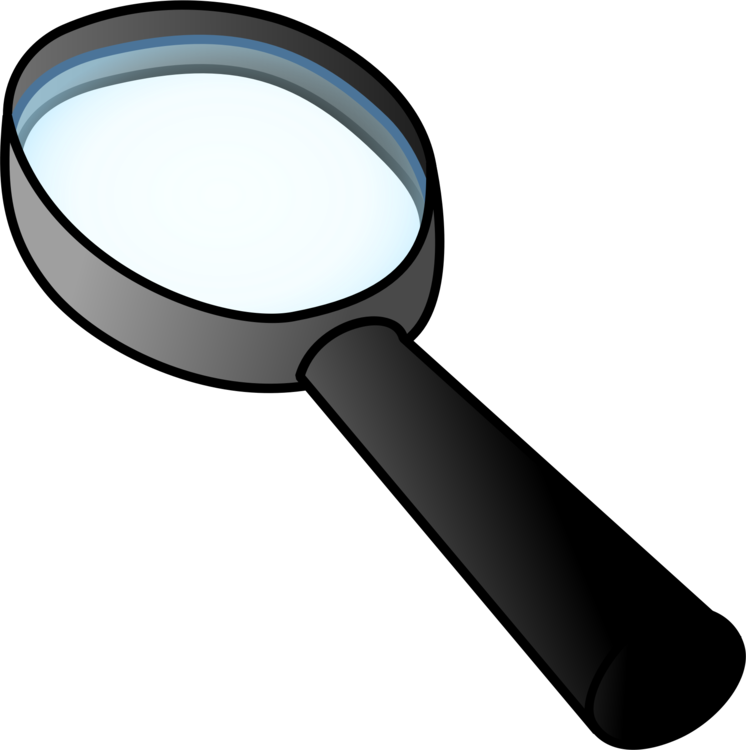 Magnifying Glass Drawing Computer Icons Magnifier - Clipart Magnifying Glass (746x750), Png Download