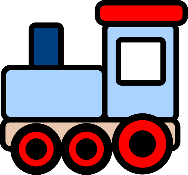 Little Blue Train Svg Clip Arts 600 X 560 Px (600x560), Png Download