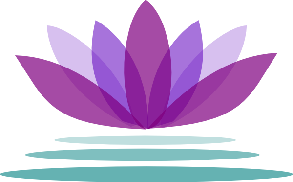 Lotus Flower Logo Png - Purple Lotus Flower Symbol (600x372), Png Download