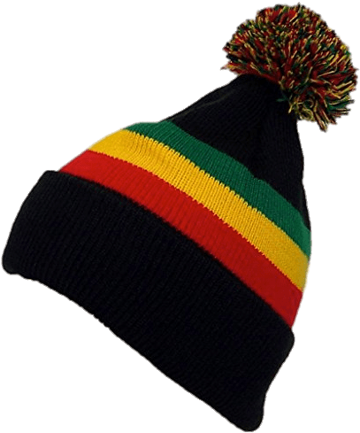 Rasta Winter Hat - Winter Hat Transparent Background (422x500), Png Download