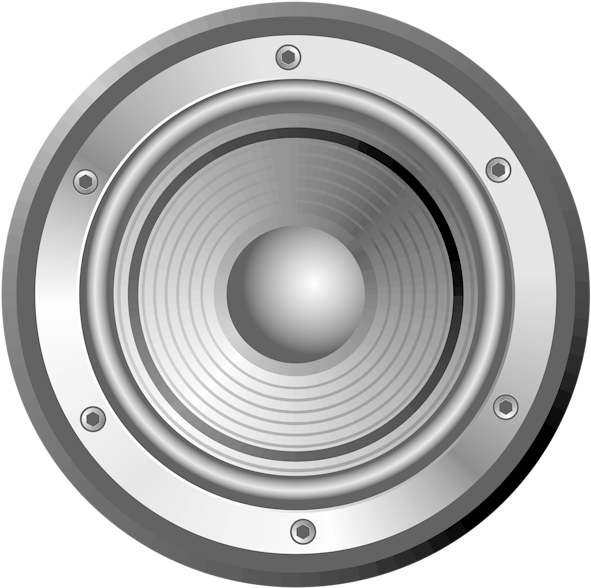 Audio Speaker Png Clip Art - Subwoofer Clip Art (600x596), Png Download