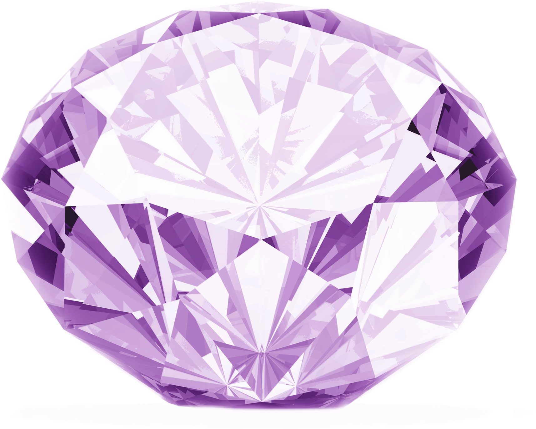 Purple Diamond Png Image - Transparent Background Crystal Png (1715x1372), Png Download