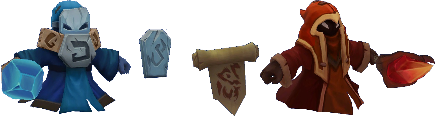 Minion Caster Render - League Of Legends Minions Png (1729x463), Png Download