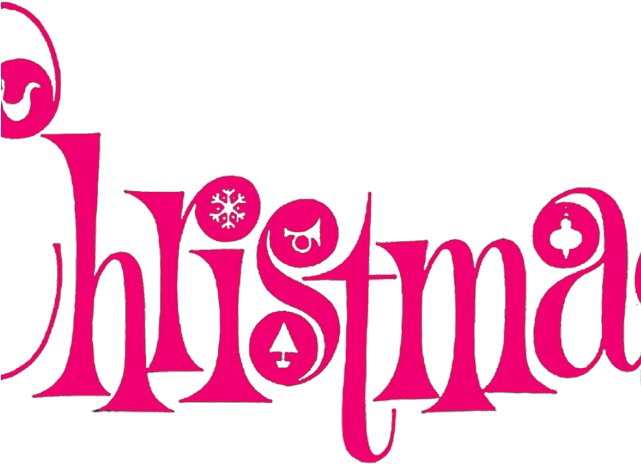 Merry Christmas Text Clipart Pink - Scotch For Christmas (640x480), Png Download