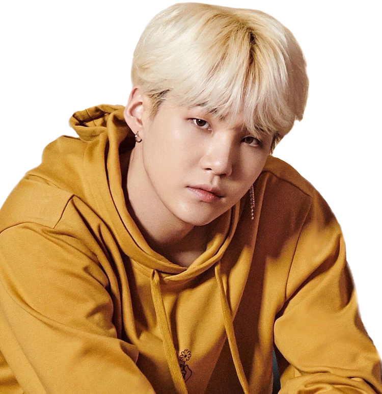 Bts, Suga, And Yoongi Image - Min Yoongi Blonde Hair (750x773), Png Download