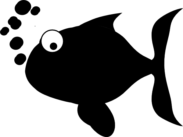 Clip Arts Related To - Siluetas De Un Pez (600x450), Png Download