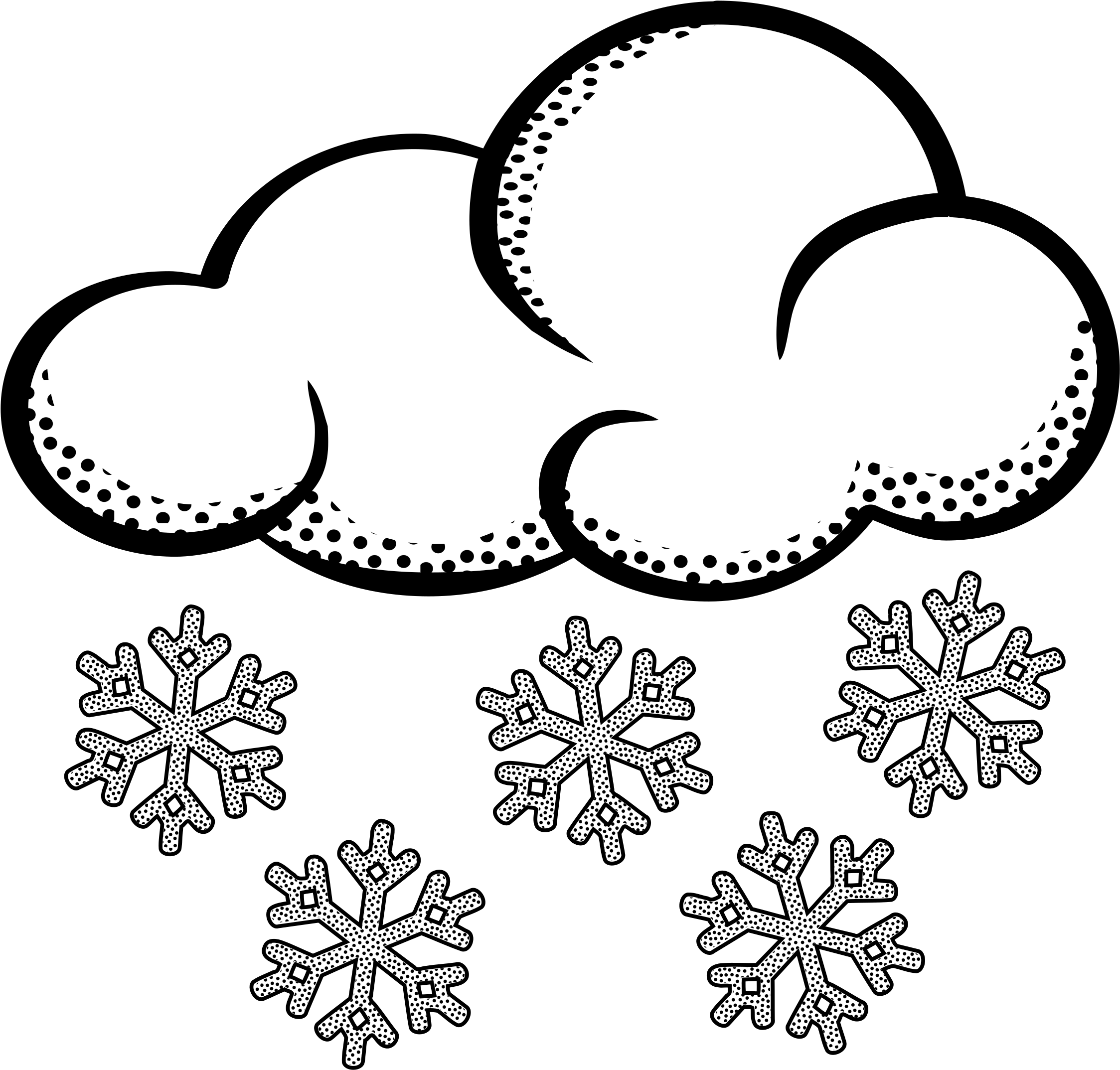 Clipart Library Collection Of Cloud Black And White (2400x2300), Png Download