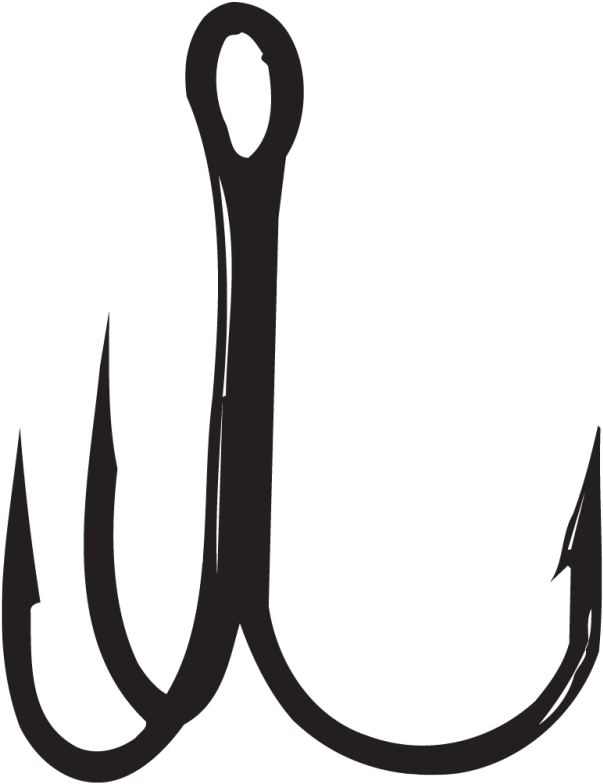 Fish Hook Png - Treble Hook Clipart (800x800), Png Download