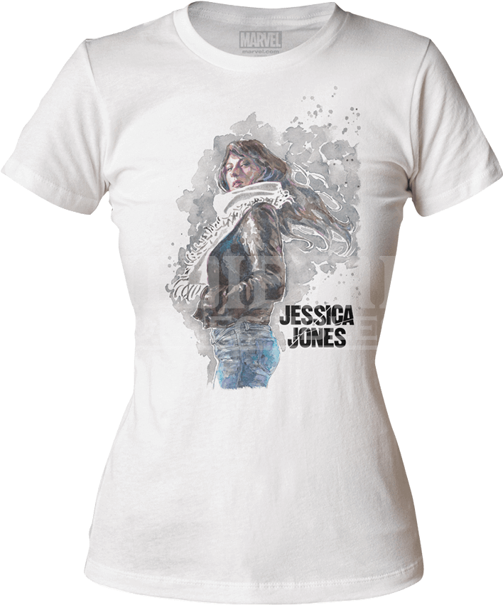 Womens Jessica Jones T-shirt (850x850), Png Download