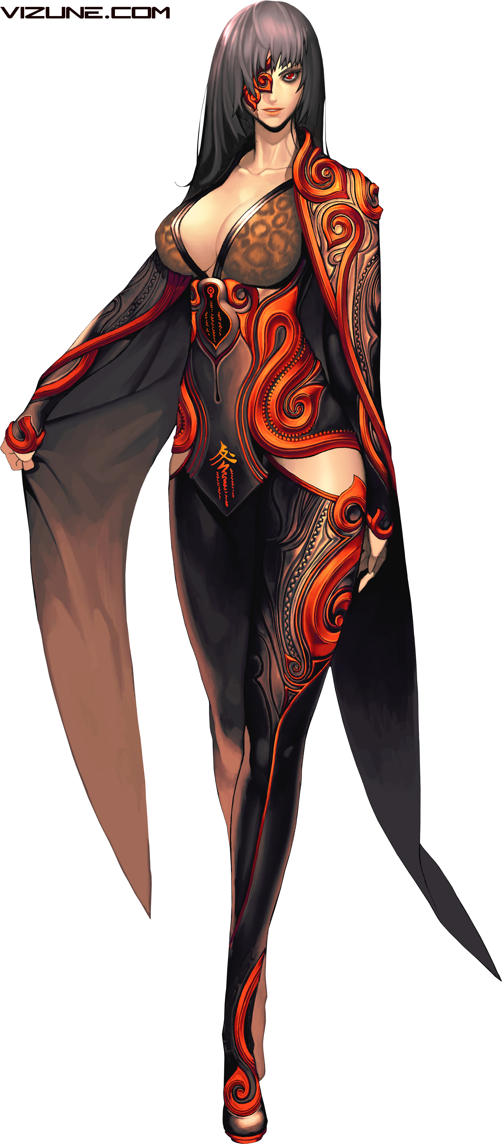 Download Render - Blade & Soul Art (2150x4800), Png Download